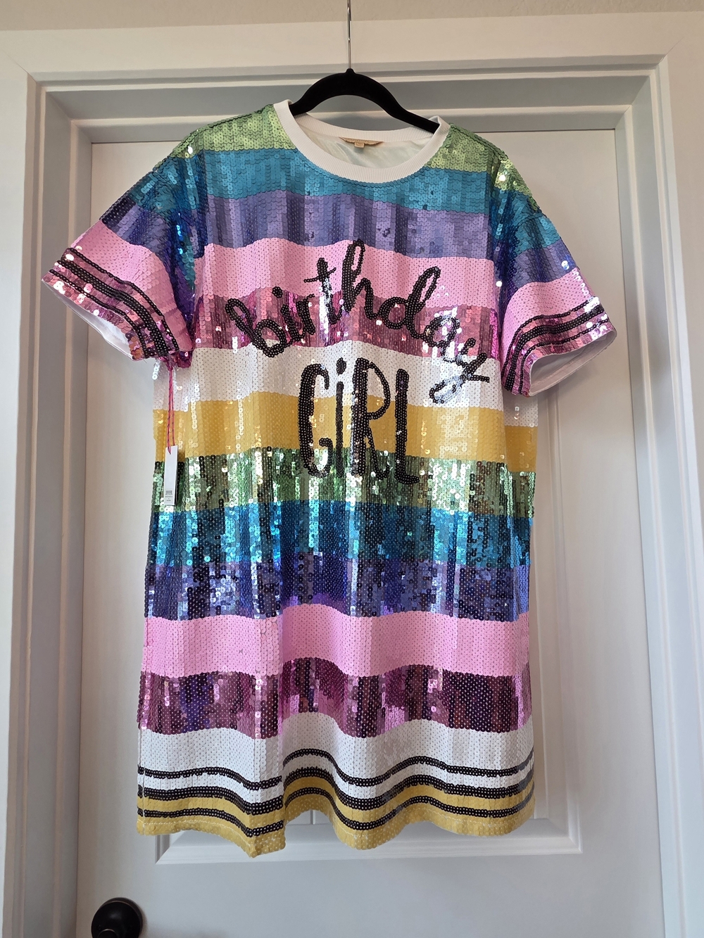 Simply Southern "Birthday Girl" Sequin Mini Dress L/XL